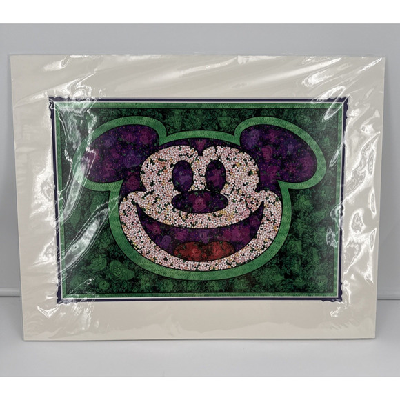 Disney Mickey Mouse Flower & Garden 2020 Print by Kenny Yamada 18x14 - Picture 1 of 16